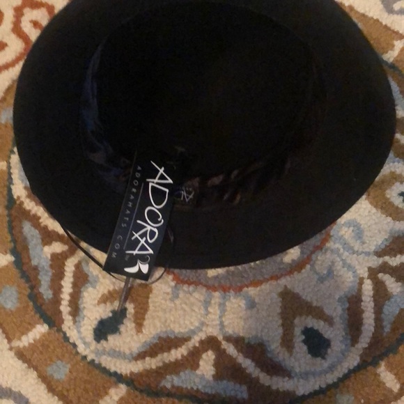 ADORA FELT WINTER/FALL HAT WITH BOW - Picture 2 of 2